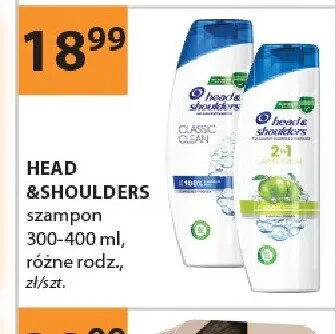 Szampon HEAD & SHOULDERS 300-400ml promocja w Drogerie Laboo