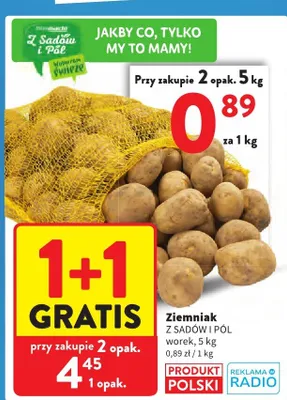 Ziemniak Z Sadów i Pól worek promocja w Intermarche
