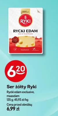 Ser żółty edam w plastrach promocja w Żabka