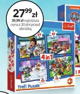 Puzzle Trefl Psi Patrol 4in1 promocja w Empik