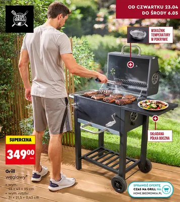 Grill węglowy promocja w Biedronka