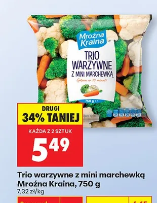 Trio warzywne z mini marchewką promocja w Biedronka