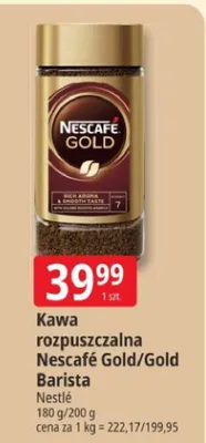 Kawa rozpuszczalna Nescafé Gold/Gold Barista promocja w Leclerc