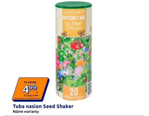 Tuba nasion Seed Shaker Butterfly Mix promocja w Action