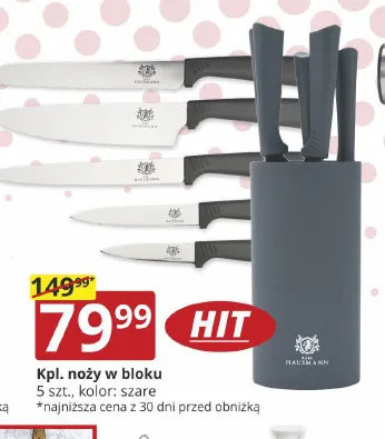 Komplet noży w bloku 5 szt. Karl Hausmann promocja w Prymus AGD