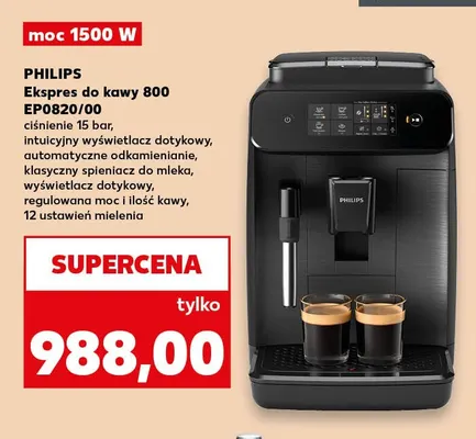Ekspres do kawy 800 EP0820/00 Philips promocja w Kaufland