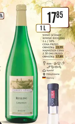 Wino Schmitt Söhne Riesling promocja w Dino