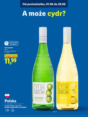 Cydr Lubelski Cytrynowy promocja w Lidl