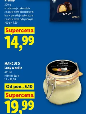 Praliny w mlecznej czekoladzie z nadzieniem pistacjowym Italiamo promocja w Lidl