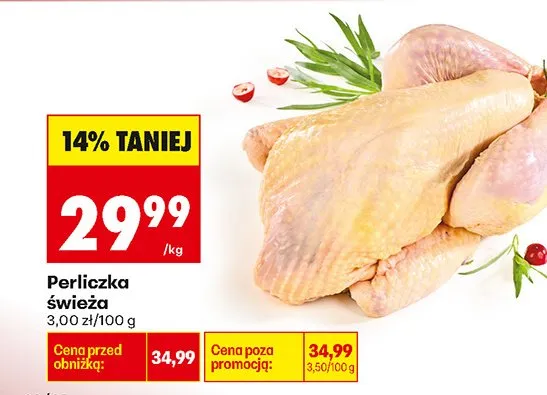 Perliczka świeża promocja w Biedronka