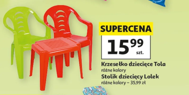 Stolik dziecięcy Lolek promocja w Auchan