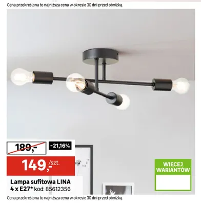 Lampa sufitowa Lina promocja w Leroy Merlin