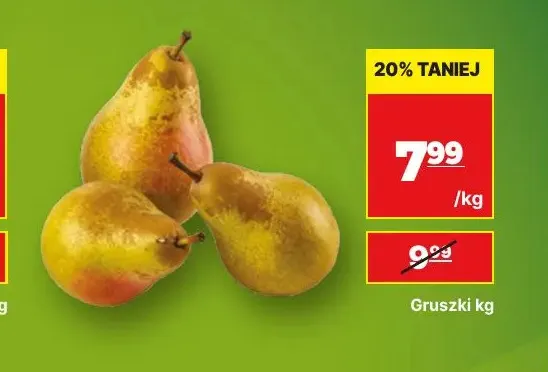 Gruszki promocja w API Market