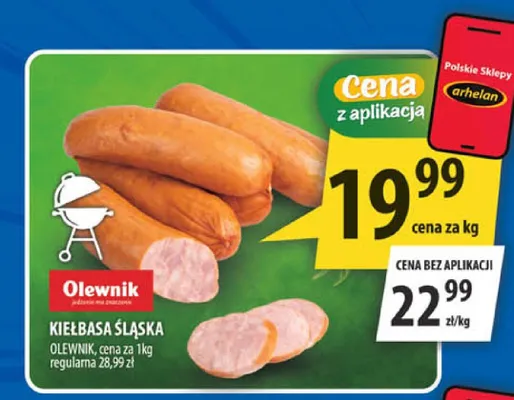 Kiełbasa śląska Olewnik promocja w Arhelan
