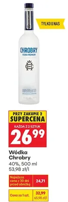 Wódka Chrobry promocja w Biedronka
