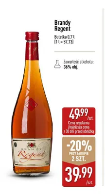 Brandy Regent promocja w Aldi