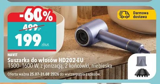 Suszarka do włosów Havit HD202-EU promocja w Biedronka