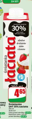 Śmietanka UHT 30% Łaciata promocja w Dino