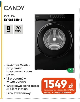 Pralka Ey 48SB8-S Candy promocja w Max Elektro