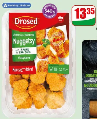 Nuggetsy z piersi kurczaka klasyczne Drosed promocja w Dino