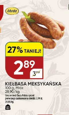 Kiełbasa meksykańska Mróz promocja w Chata Polska