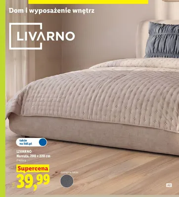 Narzuta Livarno 200x220 cm promocja w Lidl