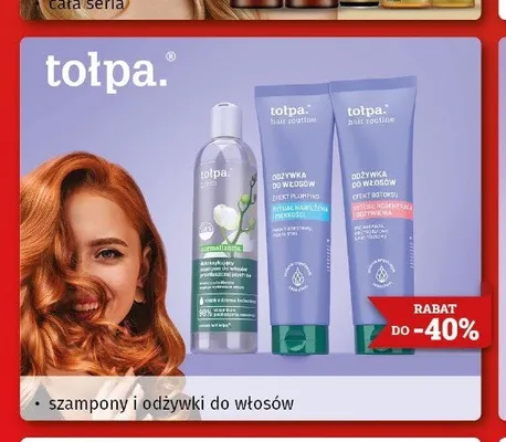 Szampony i odżywki do włosów tołpa. promocja w Drogeria Kosmyk