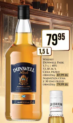 Whisky Dunwell Park promocja w Dino