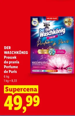 Proszek do prania Der Waschkönig C.G. Color Perfume de Paris promocja w Lidl