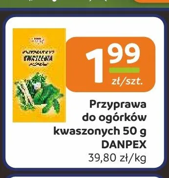 Przyprawa do ogórków kwaszonych DANPEX 50g promocja w Społem Częstochowa
