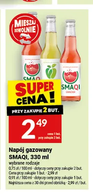 Napój gazowany SMAQI Oranżada promocja w Twój Market
