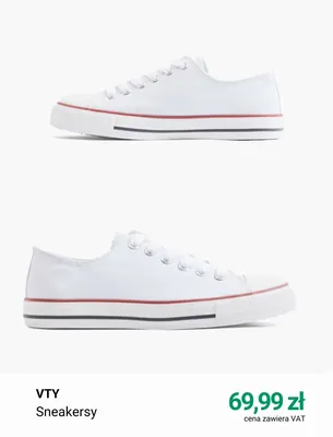 Sneakersy VTY promocja w Deichmann