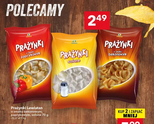 Prażynki Lewiatan o smaku paprykowym promocja w LEWIATAN