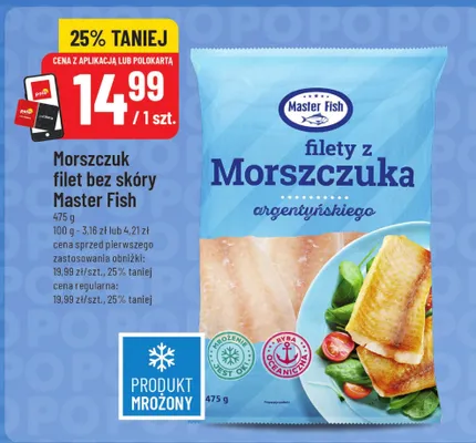 Morszczuk filet bez skóry Master Fish promocja w POLOmarket