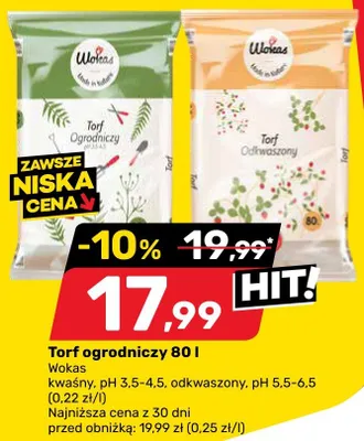 Torf ogrodniczy 80 l promocja w Bricomarche