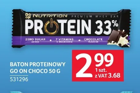 Baton proteinowy Go On Choco promocja w Selgros