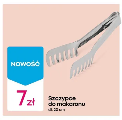 Szczypce do makaronu dł. 20cm promocja w Pepco