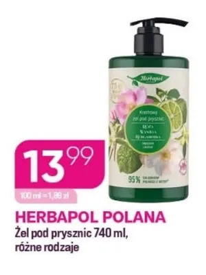 Żel pod prysznic Herbapol Polana promocja w Drogerie Koliber