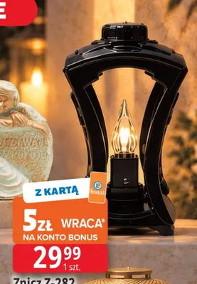 Znicz Z-282 25 cm z wkładem elektrycznym Amikus promocja w Leclerc