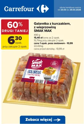 Galaretka z wieprzowiną promocja w Carrefour
