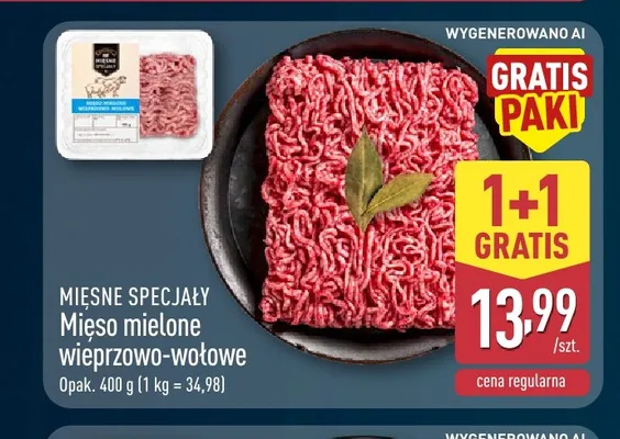 Mięso mielone wieprzowo-wołowe Mięsne Specjały promocja w Aldi