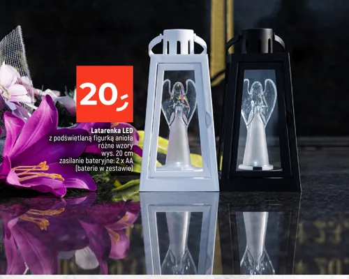 Latarenka LED z podświetlaną figurką anioła promocja w Dealz
