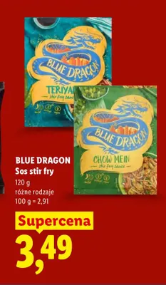 Sos stir fry Teriyaki Blue Dragon promocja w Lidl