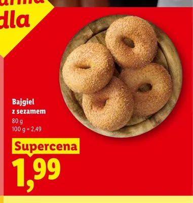 Bajgiel z sezamem promocja w Lidl