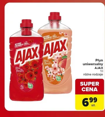 Płyn uniwersalny Ajax Fête des Fleurs Różowy promocja w Carrefour Market
