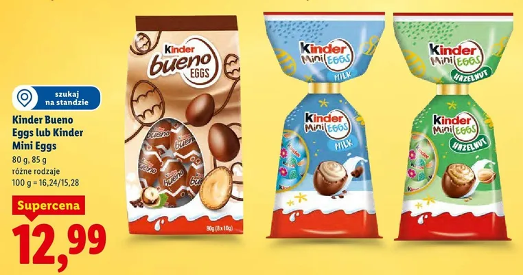 Bueno Eggs lub Mini Eggs promocja w Lidl