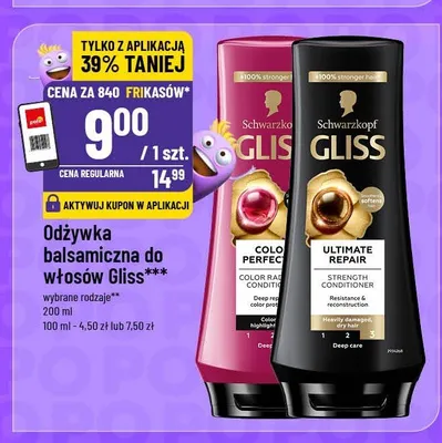 Odżywka balsamiczna do włosów Schwarzkopf Gliss Color Perfector promocja w POLOmarket