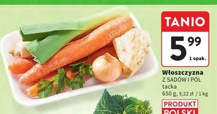 Włoszczyzna tacka promocja w Intermarche