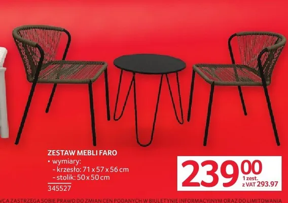 Zestaw mebli Faro promocja w Selgros