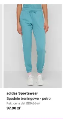 Spodnie treningowe adidas Sportswear - petrol promocja w Lounge by Zalando